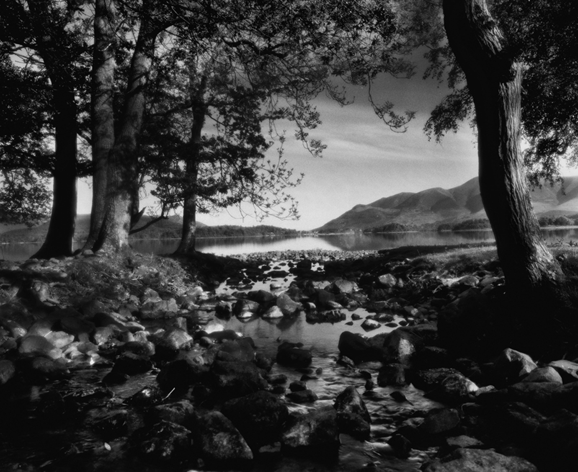 Black and white prints derwent water
